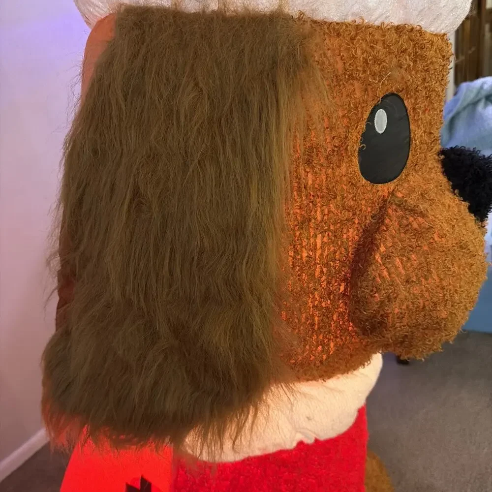 Gemmy Airblown Inflatable Fuzzy Plush Santa Dog Christmas Cocker Spaniel Puppy
